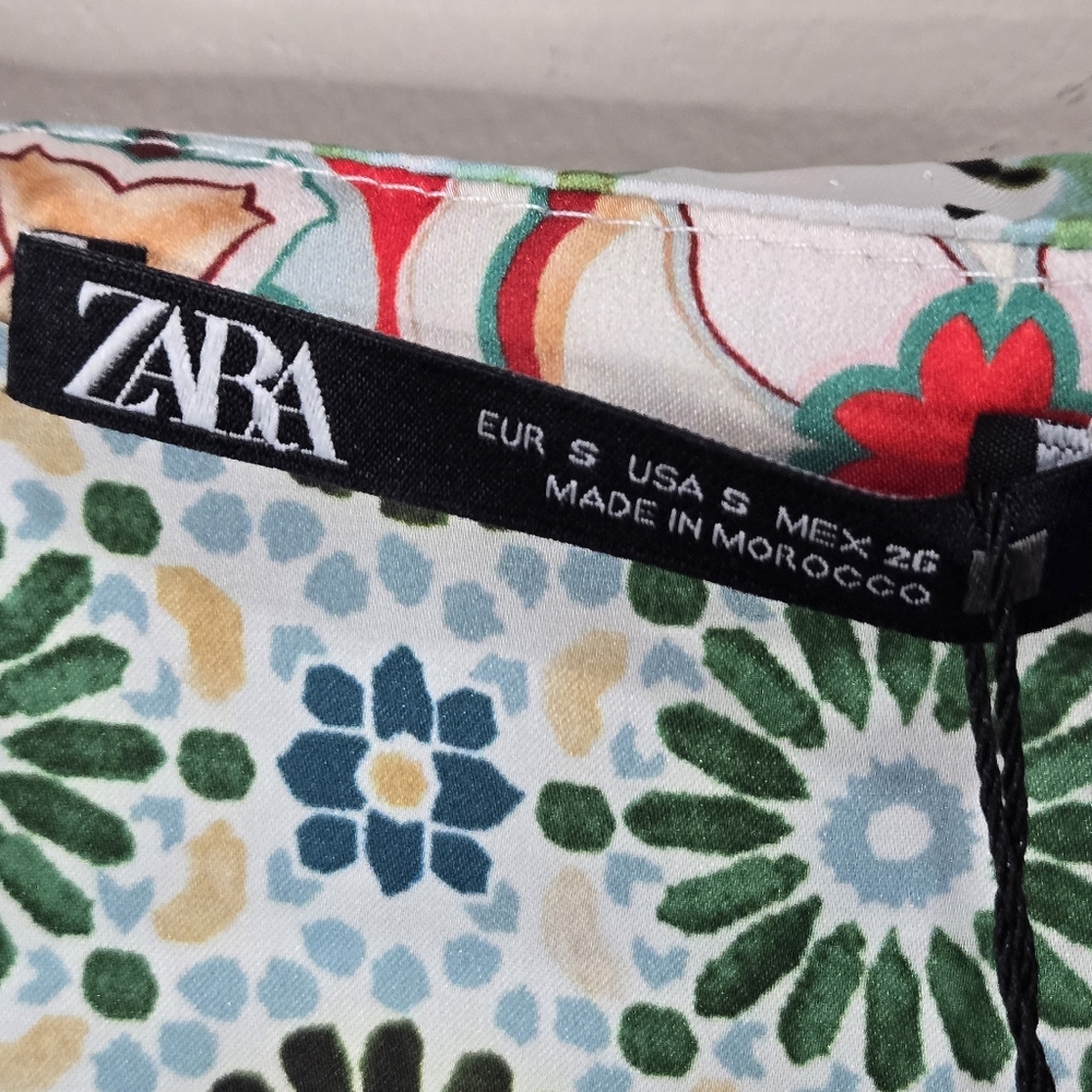 Zara Multicolor Patterned Women's Skirt - Picture 5 of 9